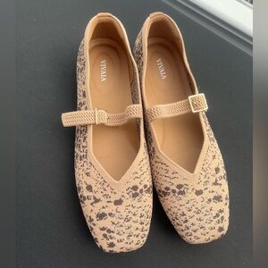 Vivaia Flats Margot Mary Jane Square Toe  Woman's 10.5 EU 41.5 NWOT